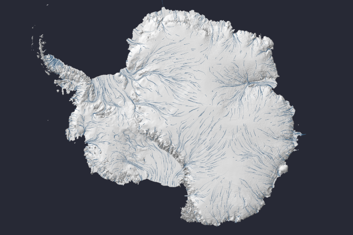 ice flow of Antarctica